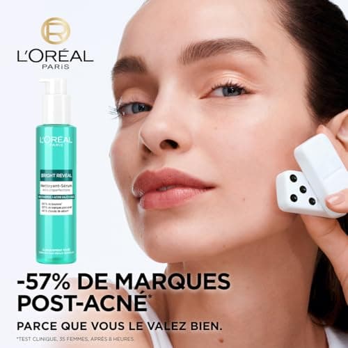 L'Oréal Paris - Anti-Blemish Cleansing Serum - Enriched with Niacinamide and Salicylic Acid - Cleanses Skin & Corrects Spots - For All Skin Types - Bright Reveal - 150ml - Image 4