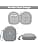 Headphone Case Compatible with Sony WH-CH520 Wireless Bluetooth Headphones with Microphone On-Ear Noise Cancelling for USB Cable Grey (Case Only) - Image 4