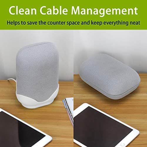 Wall Mount for Google Nest Audio, Google Nest Audio Desktop Speaker Mount, Wall Mount for Google Nest Speaker Stand, Space-Saving Stand with Built-in Cable Management - Image 4