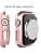 Diruite 2 Pieces Case for Apple Watch SE 3/2/1 /Series 6 5 4 40mm Hard PC Material Ultra Thin Tempered Glass Screen Case, Rose Gold, 40mm - Image 5