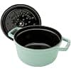 Staub 40508-400 Pico Casserole Dish, Round, Sage Green, 16 cm, Small Cast Enamel Dutch Oven, Induction Compatible, Authentic Japanese Product with Serial Number Included - Image 3
