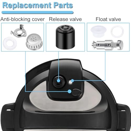 Replacement Parts for Instant Pot Duo Nova 60 / Ultra 60, Duo 60 / Duo Plus 60, 6 Quart Steam Release Valve Seal Ring Float Valve Anti-Clog Shield - Image 8