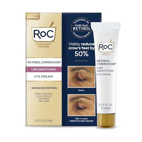 RoC Retinol Correxion Crème contour des yeux, mini pour cernes et poches, crème quotidienne, crème anti-âge, soin lissant, 750 ml - Image 4