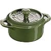 Mini casserole redonda de cerâmica da Staub - Verde - Image 2