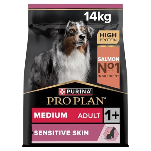 PURINA PRO PLAN | Sensitive Skin | Complete dry food for medium dogs | Promotes healthy skin and shiny coat | Salmon | Dry food | Bag | 14 kg - Image 3
