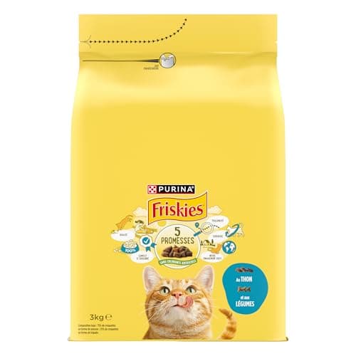 FRISKIES | Cat | Complete Dry Food for Adult Cats | Tuna and Vegetables | Complete Food Rich in Vitamins and Minerals | Bag | 3 kg - Image 4