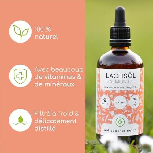 Wolfsbacher Salmon Oil for Cats 100 ml - Natural Atlantic Salmon Oil with Omega 3 and 6 - Image 5