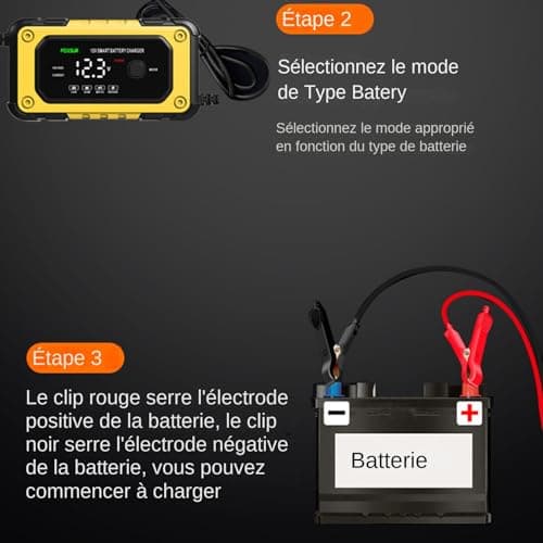Car Battery Starter, Portable Battery Booster with LCD - Powerful 12V Equipment for Automobiles, Trucks and Road Emergency - Image 8