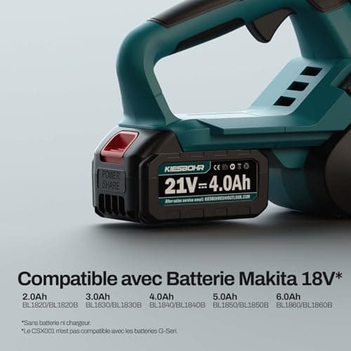 30 cm Battery Chainsaw Compatible with Makita 18V Battery, Cordless and Brushless Electric Chainsaw with Automatic Oiler and Chain Voltage (No Battery or Charger) - Image 3