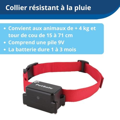 PetSafe, Extra Collar for Stubborn Dogs or Large Dogs for Fencing Anti-Runaway with Wire, Adjustable, Waterproof, 5 Levels of Stimulation, for Dogs of +4 kg, Weighs 142 GR. - Image 4