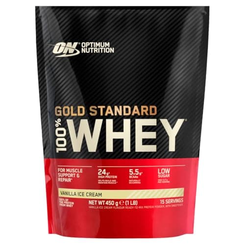 Optimum Nutrition Gold Standard 100% Whey Vanilla Ice Cream - 450g - Image 3