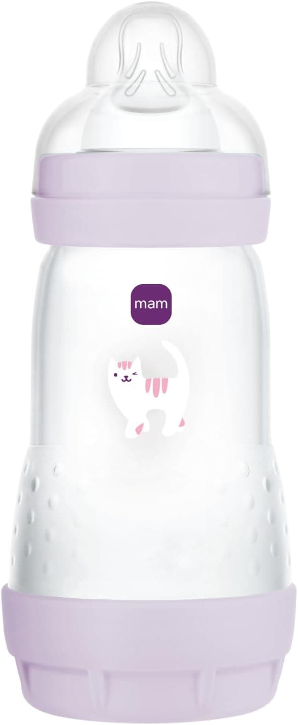 MAM Easy Start/Anti-Colic Bottle - 260 ml - Lilac - Flow 2 Teat