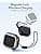 ESR AirPods 4 Case, Compatible with AirPods 4 Gen (2024) (USB-C), Compatible with MagSafe, Drop Protection Cover with Drawstring, Magnetic Cover, Orbit Hybrid Series, Titanium - Image 4