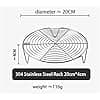 1pc 304 Stainless Steel Round Steam Cooling Racks Backing Steamer Rack for Instant Pots Rack, Small Cooling Rack for Pizza Cake Cooling Steamer Stand for Air Fryer, Inst - Image 5