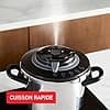 SEB Clipso+ CHEF 6L, Pressure cooker, 4-6 persons, Induction, 4 cooking programs, Quick cooking, One-handed opening and closing of the lid, P4550700 - Image 5