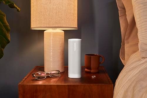 Sonos Roam 2 | Enceinte Nomade légère et étanche avec Bluetooth, Wi-FI, 10 Heures d'autonomie et contrôle Vocal pour la Maison et l'extérieur - Blanc - Image 7