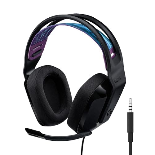 Logitech G G335 Wired Gaming Headset with Microphone, 3.5 mm Audio Jack, Memory Foam Earphones, Lightweight, Compatible with PC, PlayStation, Xbox, Nintendo Switch & Switch 2 – Black - Image 3