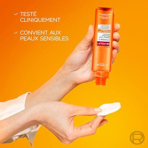 L'Oréal Paris - Gentle Exfoliator - Pore-Reducing - Vitamin C Enriched Formula - Tightens Pores and Brightens Complexion - All Skin Types - Revitalift - 180ml - Image 5