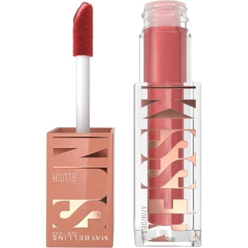 Maybelline New York - Blush Liquide Illuminateur Multi-Usage - Fard à Joues, Highlighter et Bronzer - Bonne Mine - Teint Hâlé - Maquillage Glowy - SUNKISSER - Teinte : City Sizzle - 4,7 ml - Image 2