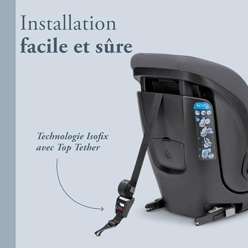 Inglesina Caboto i-Size Isofix Car Seat, from 15 months to 12 years, from 76 to 150 cm, Vulcan Black - Image 5