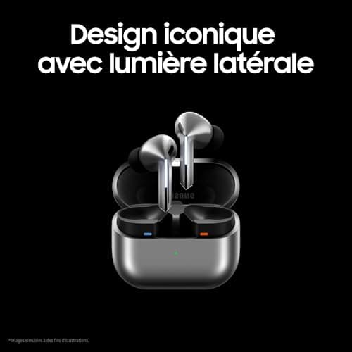 Samsung Galaxy Buds3 Pro, Wireless Earbuds, Active Noise Cancelling, Bluetooth, Silver, Audio 360, Galaxy AI, Mains Charger Included, (FR Version) [Amazon Exclusive] - Image 4