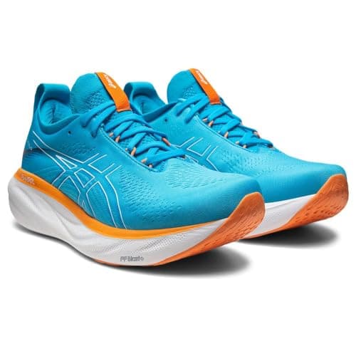 ASICS Nimbus 25 Chaussure de Course sur Route pour Homme Azur Blanc - Image 5