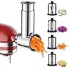 Stainless Steel Vegetable Grater Accessory for Kitchenaid, Cheese Grater/Cutter for Kitchenaid Accessory, with Four Stainless Blades - Image 2
