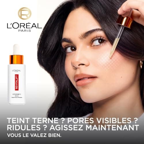 L'Oréal Paris – Serum 12% Pure Vitamin C + Salicylic Acid + Vitamin E – Antioxidant & Anti-Aging – Irregular Complexion, Pores and Fine Lines – Anti-UV Bottle – Revitalift Clinical – 30 ml - Image 4