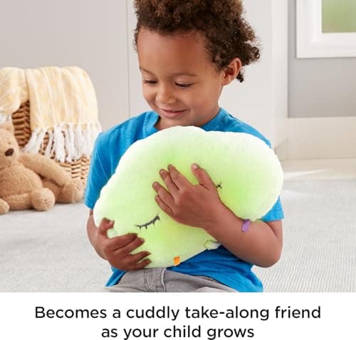 Fisher-Price Mon Nuage Dodo, veilleuse peluche pour bébé avec attache pour berceau, musique et lumières, dès la naissance, GJD44 - Image 6