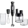 Braun MultiQuick 5 Pro MQ 55.755 M, PowerBell Plus Technology Hand Blender, 25 Speeds & Turbo, EasyClick Plus System, Mini Food Processor, Metal Whisk & Beaker 500 ml, Included, 1000W, Black - Image 2