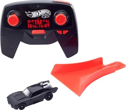 Hot Wheels RC RC Car Batmobile 1:64 Scale Compatible with Circuits and Tracks Orange, Toy for Children from 5 Years, HBL43 - Image 7
