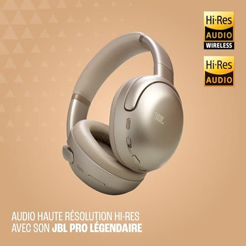 JBL Tour One M3, Casque Bluetooth sans Fil Supra-auriculaire, réduction adaptative du Bruit, 70 h d’autonomie, Confort Optimal, Son JBL Spatial 360, Suivi des mouvements, Compatible USB-C, Bleu - Image 5