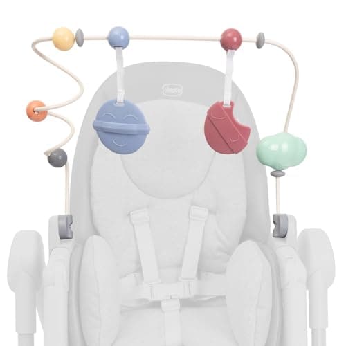 Chicco - Chicco Polly Armonia Highchair Play Bar, Highchair Accessory, Develops Baby Coordination, 0.01m Plus, with Detachable Plush Toys and Teething Ring - Image 2
