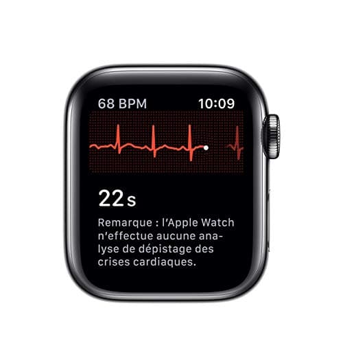Apple Watch Series 5 (GPS + Cellular, 40MM) Space Grey Stainless Steel Case with Black Sport Strap (Refurbished) - Image 6