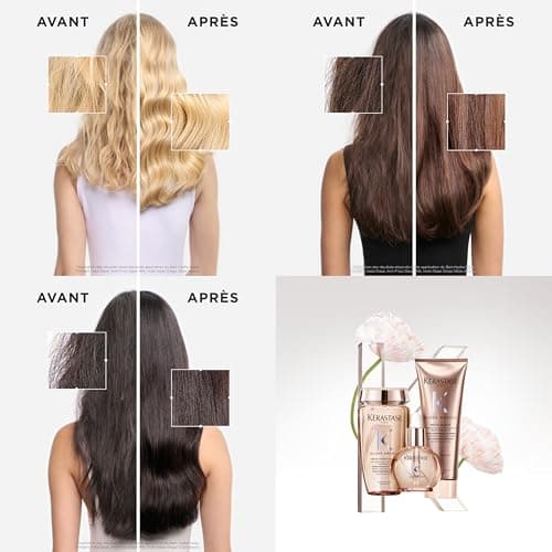 KÉRASTASE Gloss Absolu -Bain Hydra-Glaze -Shampoing Cheveux Ternes - Brillance -Shampoing Hydra-Illuminant - Acide Hyaluronique, Acide Glycolique & Rose Sauvage - Cheveux Longs & Sujets aux Frisottis - Image 5