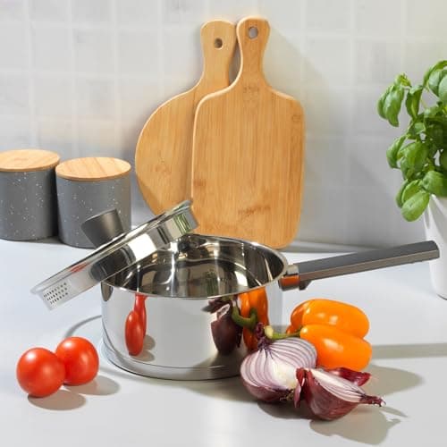 Russell Hobbs RH01164EU Excellence Collection 20 cm Saucepan with Glass Lid, Stainless Steel, Polished Mirror Finish, Induction Compatible, Dishwasher Safe, Silver - Image 6