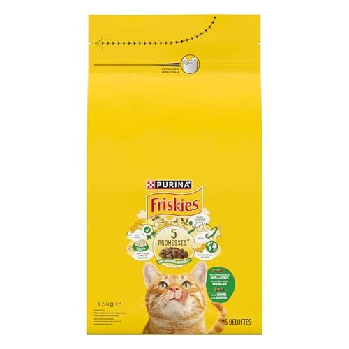 FRISKIES With Rabbit, Chicken and Vegetables - 1.5 kg - Dry Food for Adult Cats - Image 3