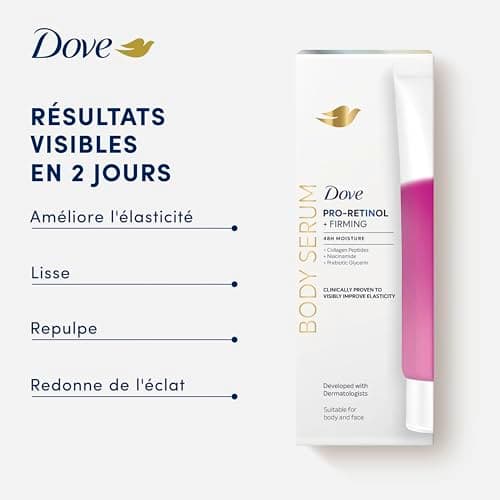 Dove Pro-Retinol Firming Body Serum for extra elasticity and firmness face and body lotion 48 h with Collagen Peptides, Niacinamide and Glycerin Prebiotic 200 ml 1 piece - Image 8