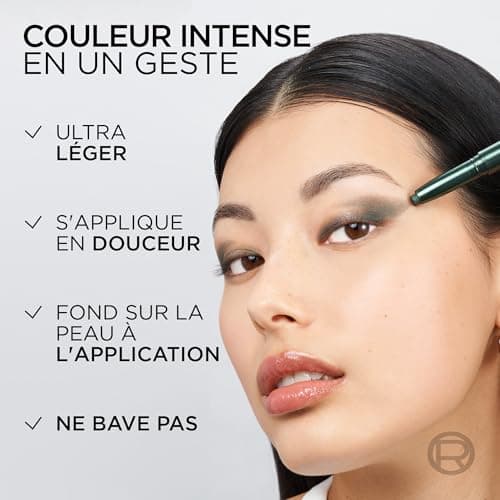 L'Oréal Paris Eyeshadow Pencil Stick and Melting Cream Texture Long Lasting Pigmentation Resistant to Smudges Shadow Stick Shade 290 Midnight Black - Image 7