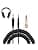 V-MOTA 10FT Replacement Coiled Aux Cable with 1/4" Adapter for Sennheiser HD599 HD598 HD518 HD558 HD579 HD569 Headphones - Image 3