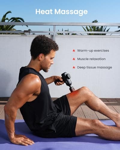 RENPHO Active Thermacool 2 Massage Gun with Hot and Cold Heads, 5 Speeds and 5 Tips for Optimal Muscle Massage, Good Selection of Gifts [2026 Version] - Image 5