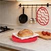 2pcs Grilles de Cuisson en Silicone Ovales, Compatibles avec Les Autocuiseurs Instant Pot 5, 6, 8 Qt et La Plupart Des Autocuiseurs (Rouge) - Image 7