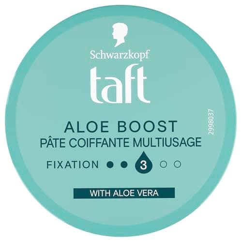 TAFT, Schwarzkopf, Medium Hold Hairdressing Paste, Aloe Boost, Multi-Purpose, Aloe Vera and Niacinamide, Volume from Roots, Densified Hair Effect, Moisturizing, Long Lasting Definition, 75 ml - Image 3