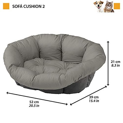 Ferplast Replacement Padding for Dog and Cat Kennels - Padded Cushion for Kennel - Plastic (NOT Included), Washable, Adjustable 52 x 39 x 21 cm, Brown XXS - Image 4