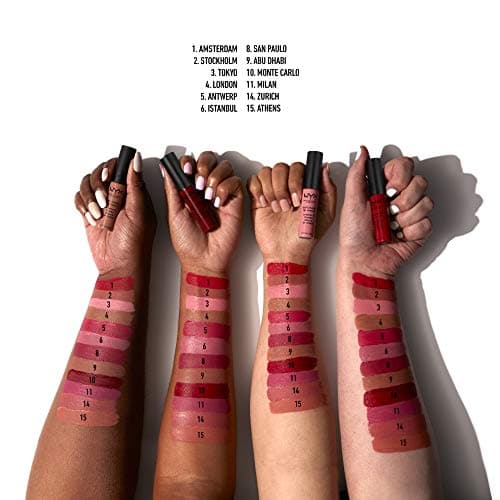NYX Professional Makeup Rouge à Lèvres Soft Matte Lip Cream, Fini Mat Crémeux, Couleur Ultra-Pigmentée, Tenue Longue Durée, Teinte : Monte Carlo (10) - Image 6