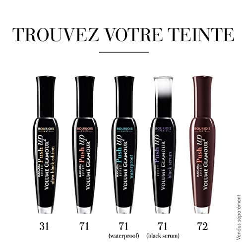 BOURJOIS - Mascara Volume Glamour Push Up 31 Ultra Black - Volume x11 Sans Paquet - Brosse Fibres Ultra Volumatrice - Galbe Instantané - Image 6