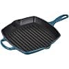LE CREUSET Skillet Enamelled Cast Iron Grill, Square, 26 cm, 2.85 kg, Deep Teal, 20183266420422 - Image 2
