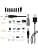 8 in 1 USB to DC Power Cable, USB to Universal Power Cable with 8 Plugs for Router, Shaver, TV Box, Philips Hue Hub (1m, Black) - Image 5