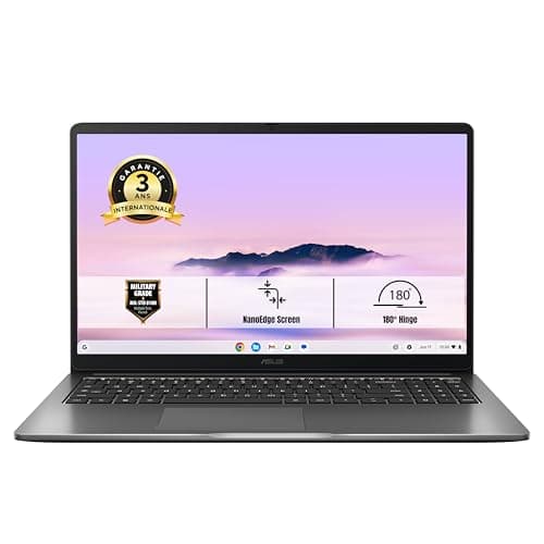 ASUS Chromebook CX1505CKA-S7I170 15.6" FHD 60Hz Pc Portable (Intel Celeron N4500 processeur 2,8 GHz, 8GB LPDDR4X, 128G eMMC, Intel UHD Graphics, ChromeOS) – Clavier AZERTY - Image 2