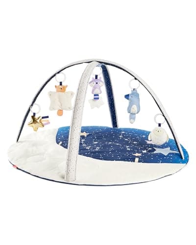 Skip Hop Baby Play and Play Mat - Heavenly Baby Mat from Birth - Toys, Plush, Hanging Animals & Removable Mirror - Play and Learning Mat - Music, Sounds, Texture & Exploration - Image 2
